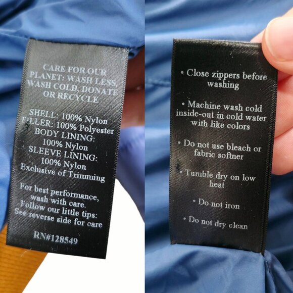 Aviator Nation Journey Jacket 5 Stripe Blue Moonlight Puffer Size M - Picture 10 of 14